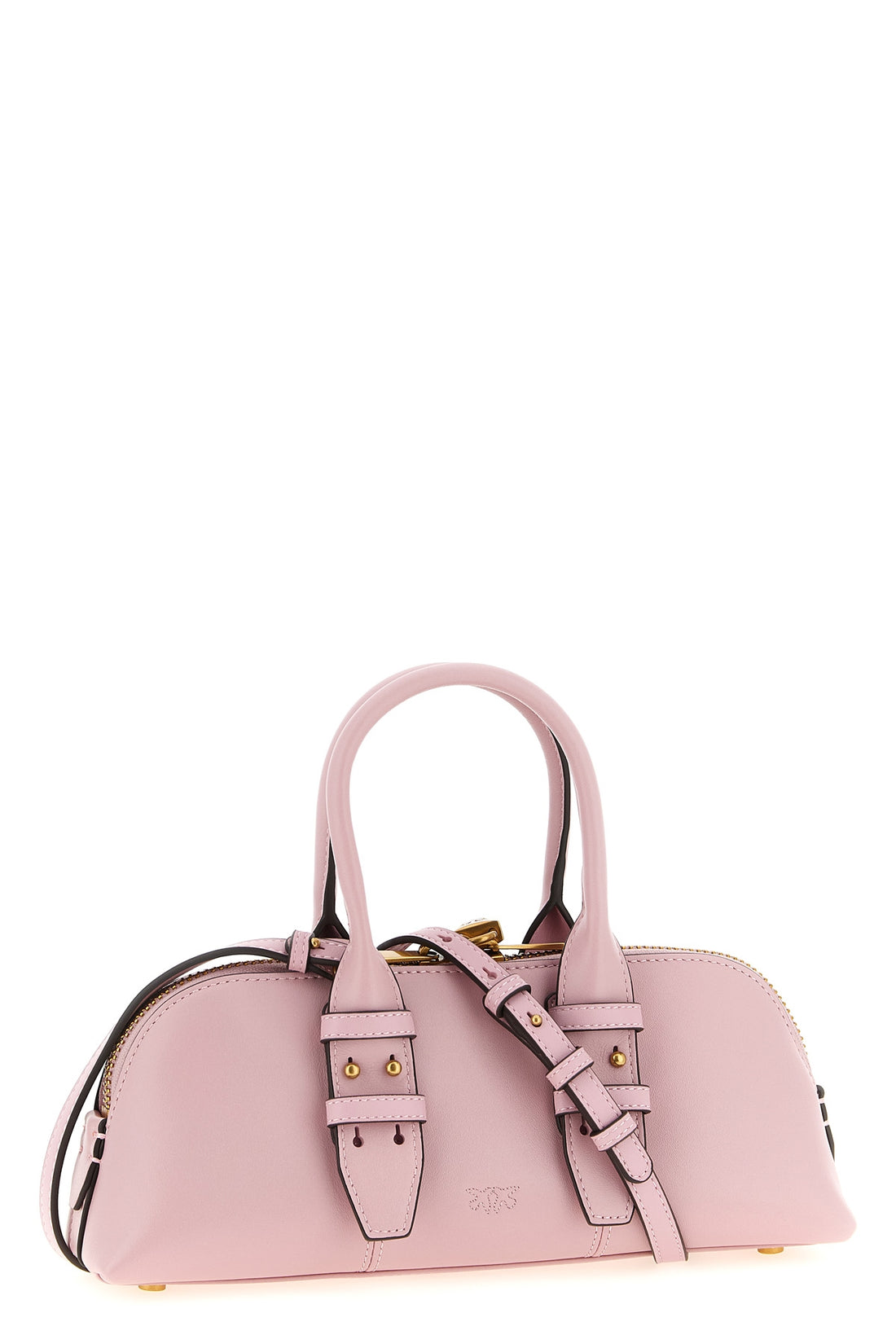 PINKO OS small escape baguette bowling handbag in leather