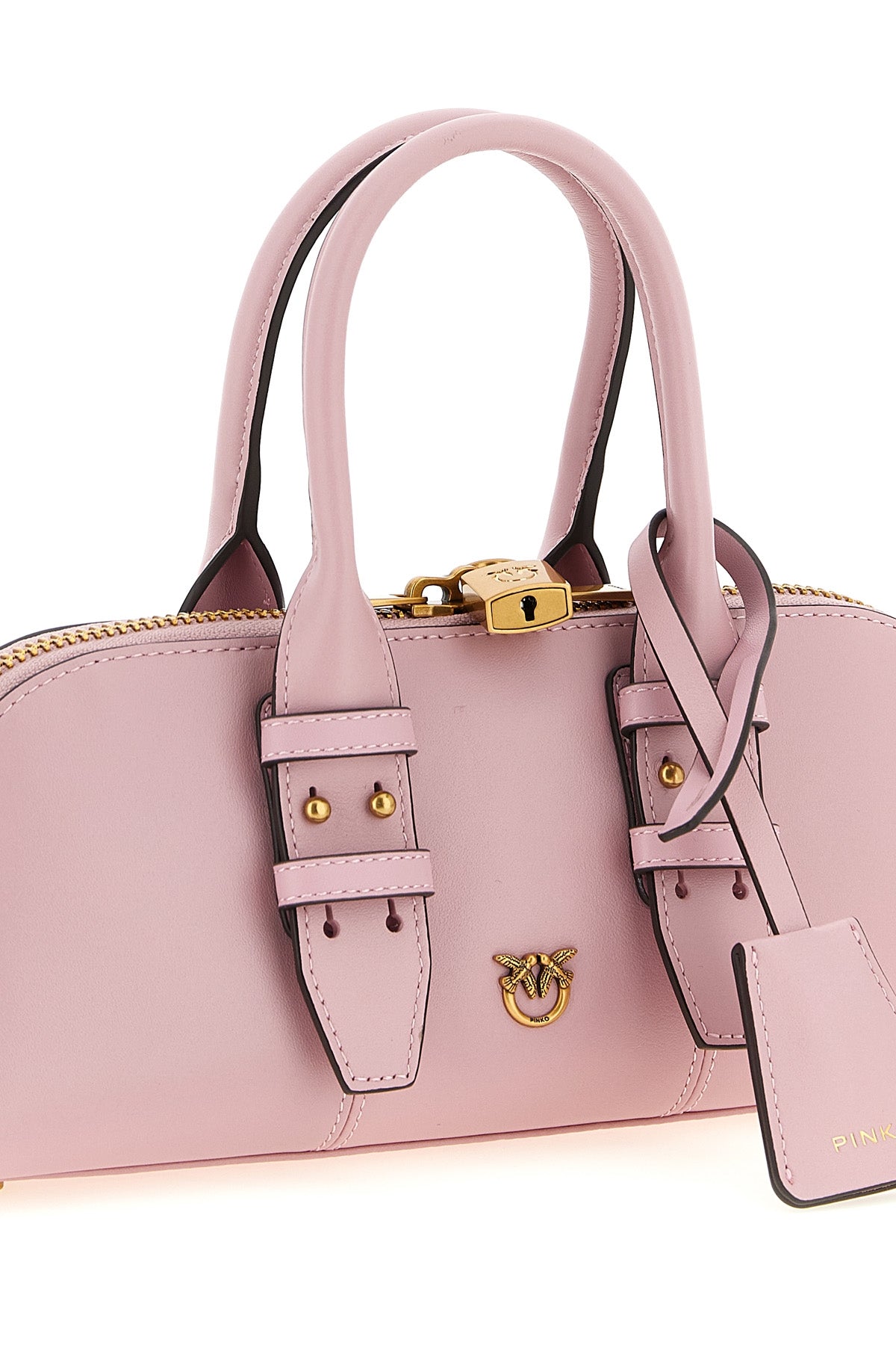 small escape baguette bowling handbag in leather