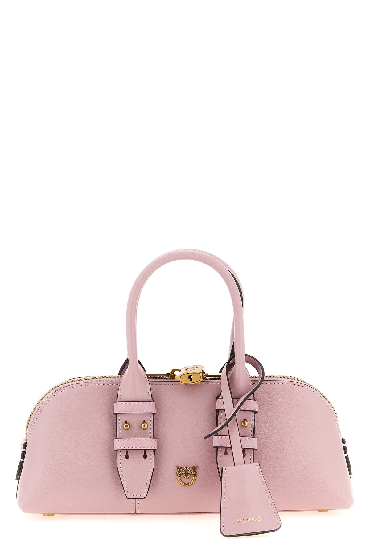 small escape baguette bowling handbag in leather