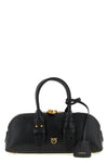 small escape baguette bowling handbag in leather