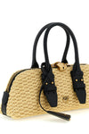 small escape horizontal woven raffia handbag