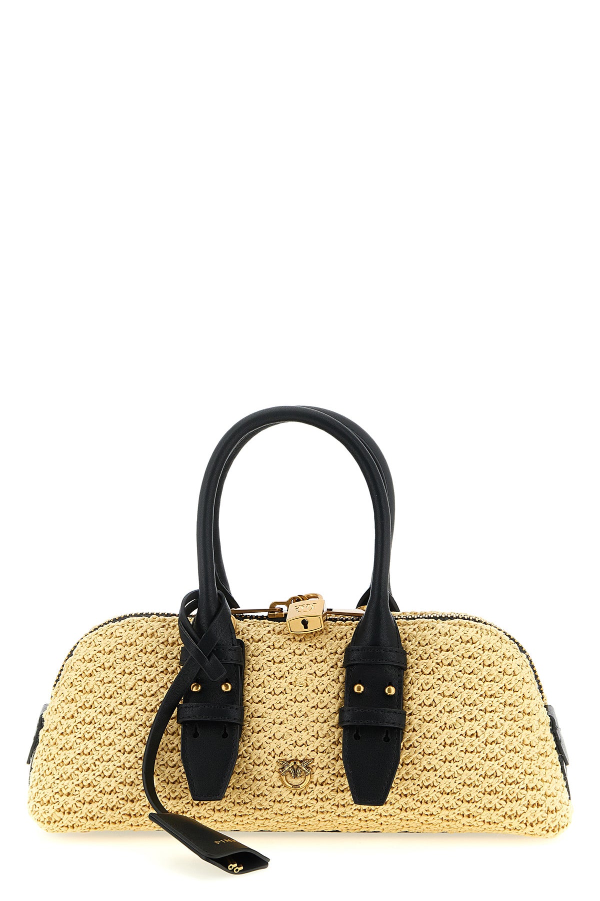 small escape horizontal woven raffia handbag