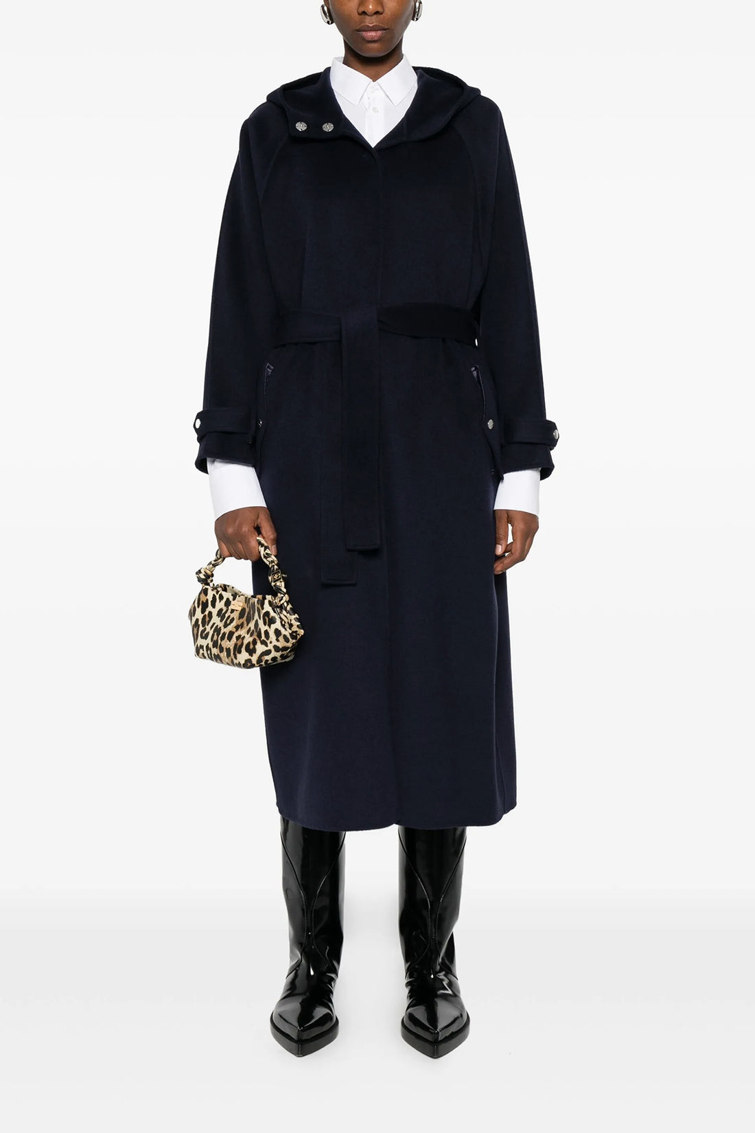 PINKO S cartoccio wool cloth coat