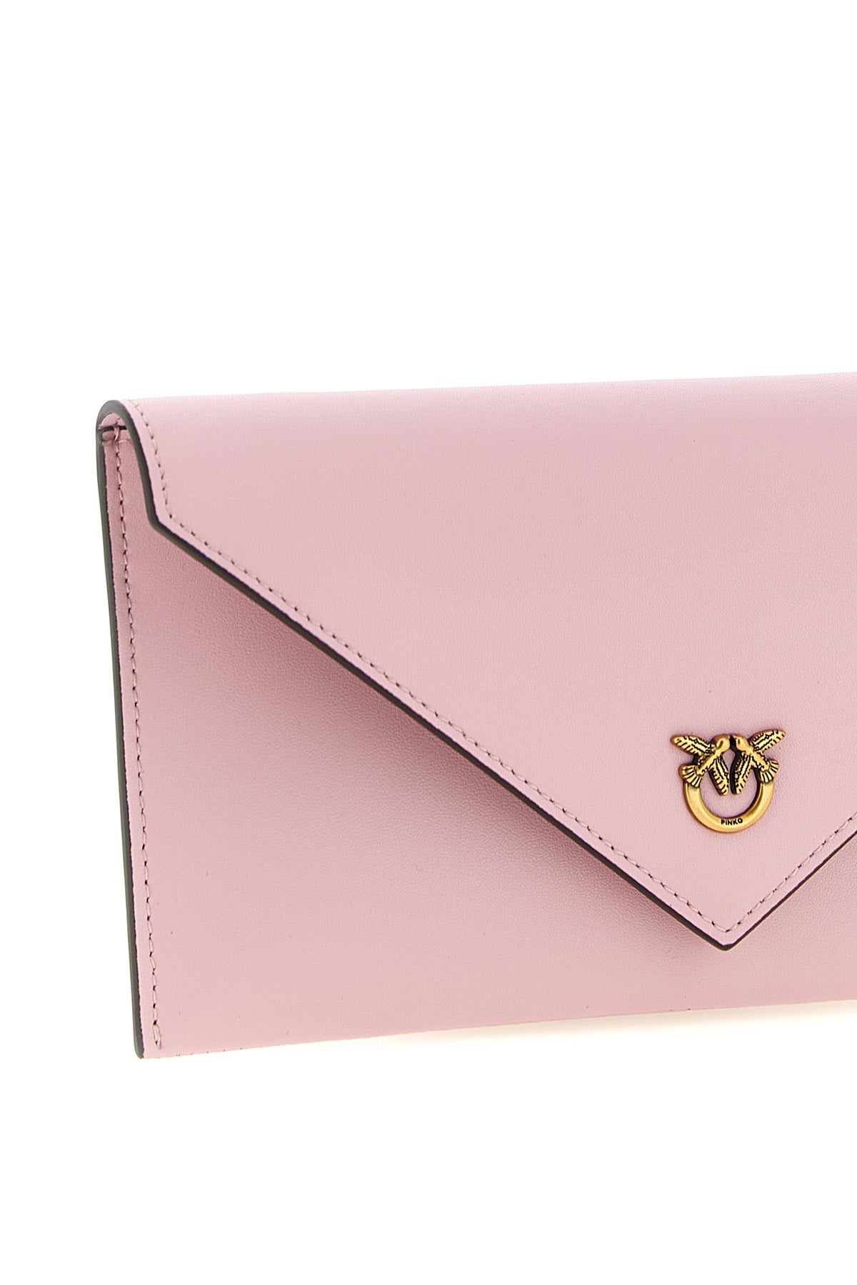 flat mini wallet on chain in silky hand-leather