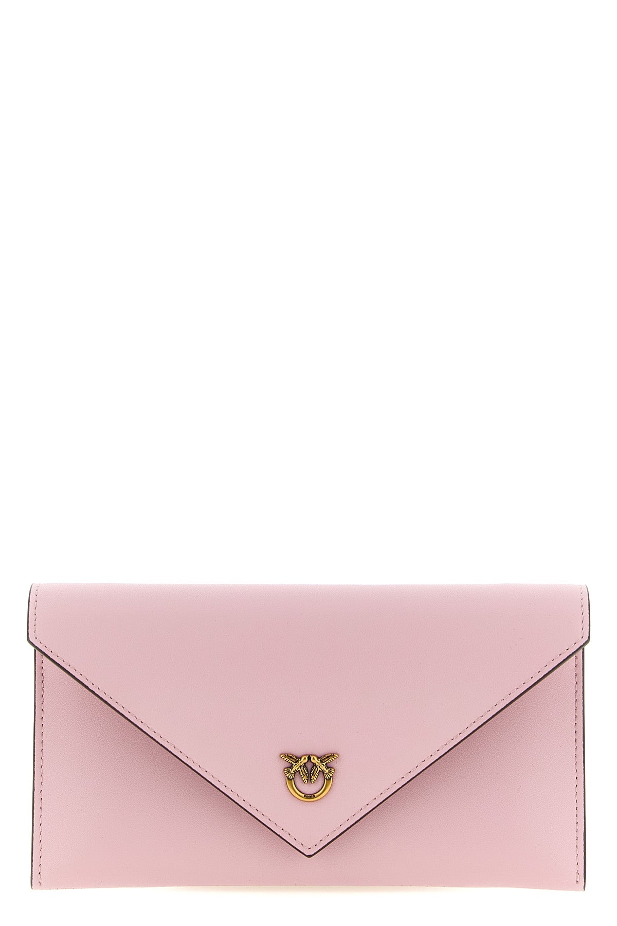 flat mini wallet on chain in silky hand-leather