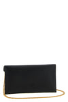 flat mini wallet on chain in silky hand-leather