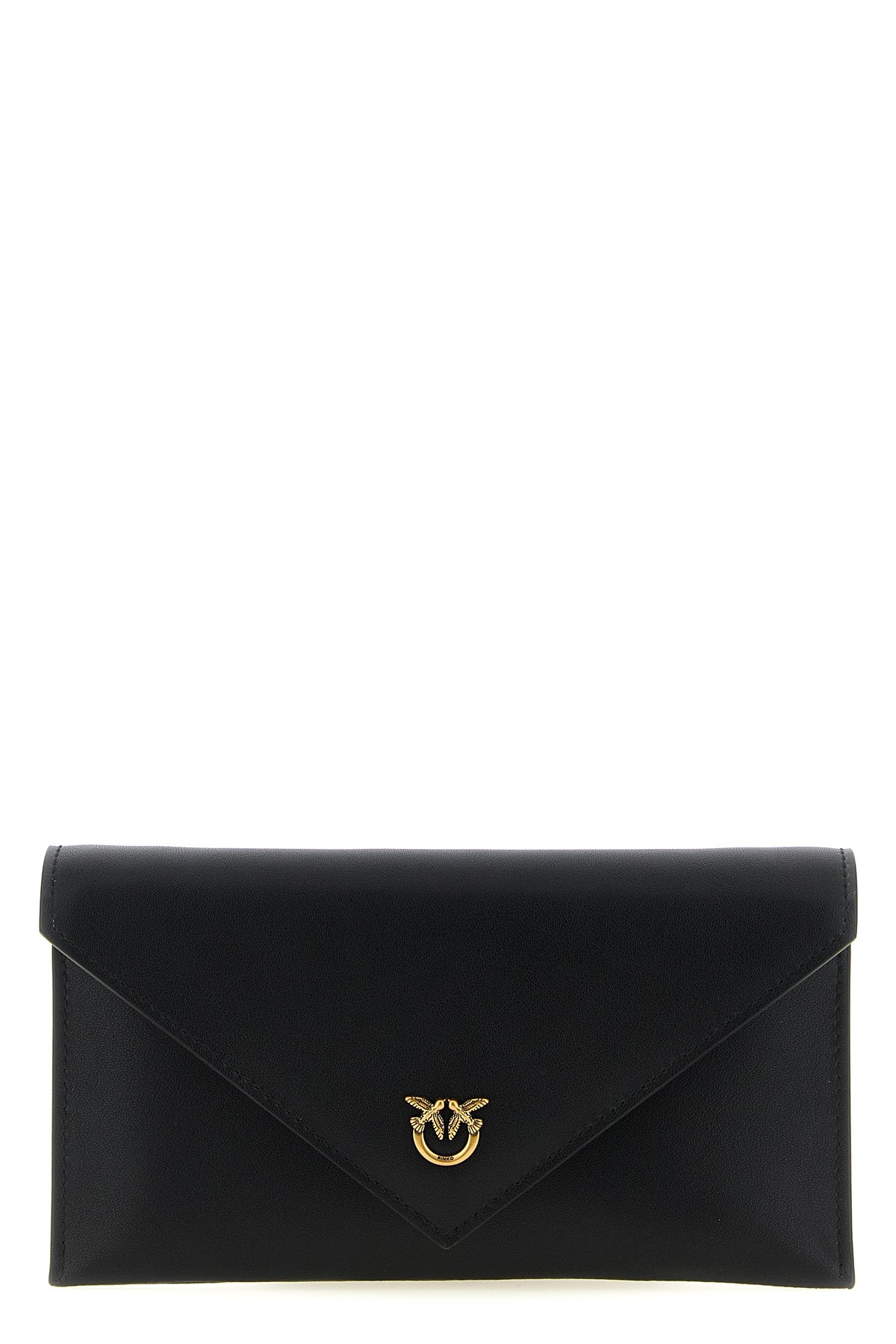 flat mini wallet on chain in silky hand-leather