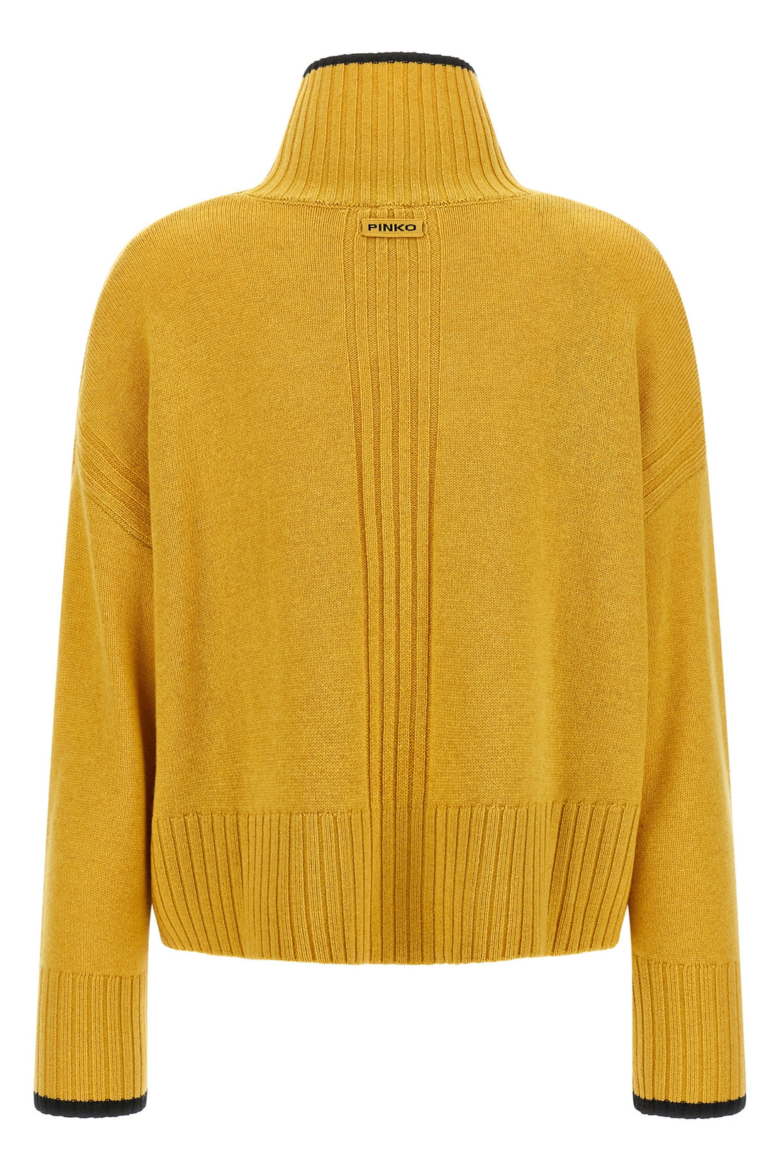 PINKO M the turtleneck sweater by pinko defines a relaxed silhouette through boxy volume