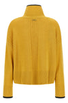 the turtleneck sweater by pinko defines a relaxed silhouette through boxy volume