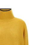 the turtleneck sweater by pinko defines a relaxed silhouette through boxy volume