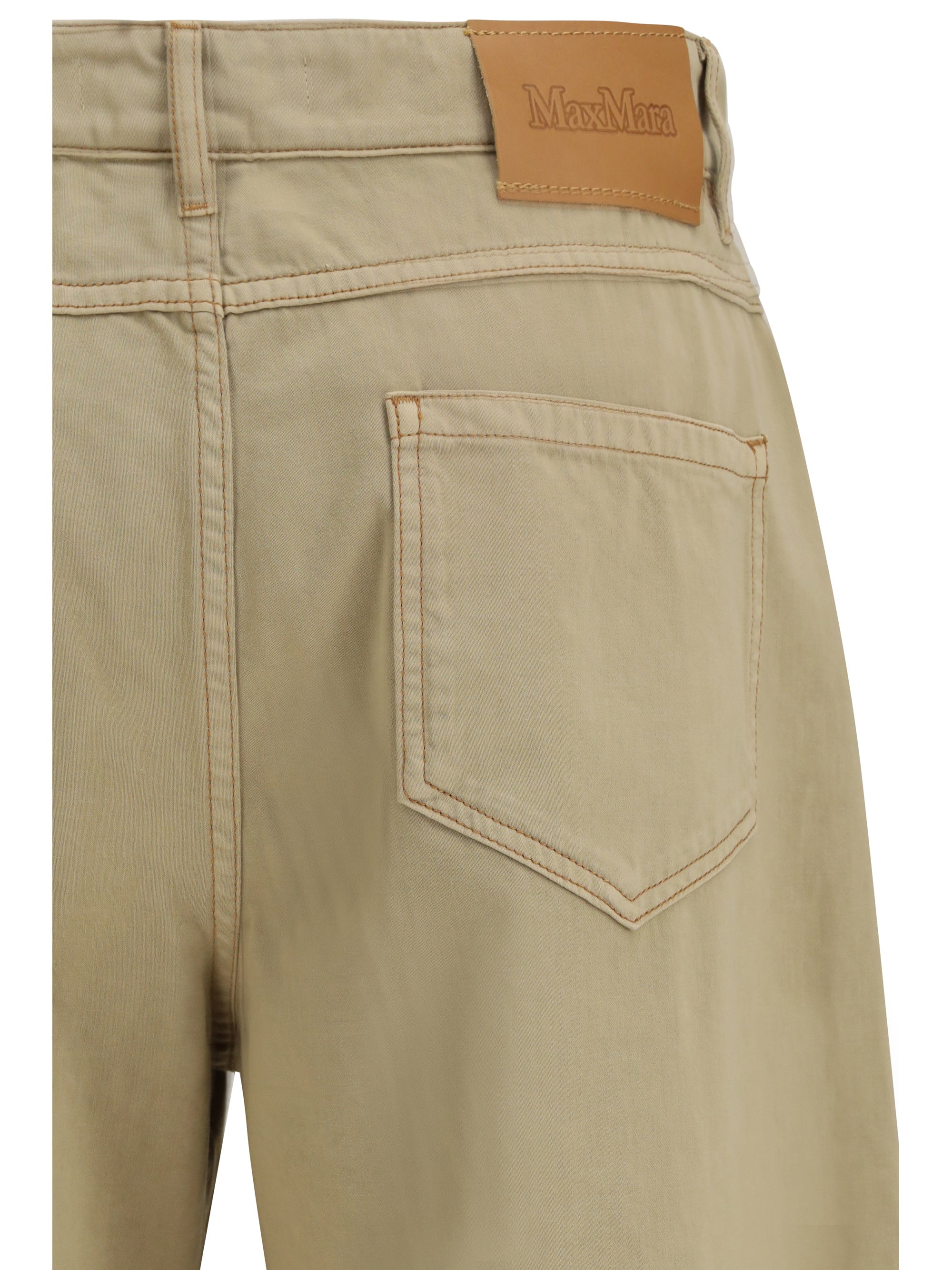 baggy pants in pure cotton satin