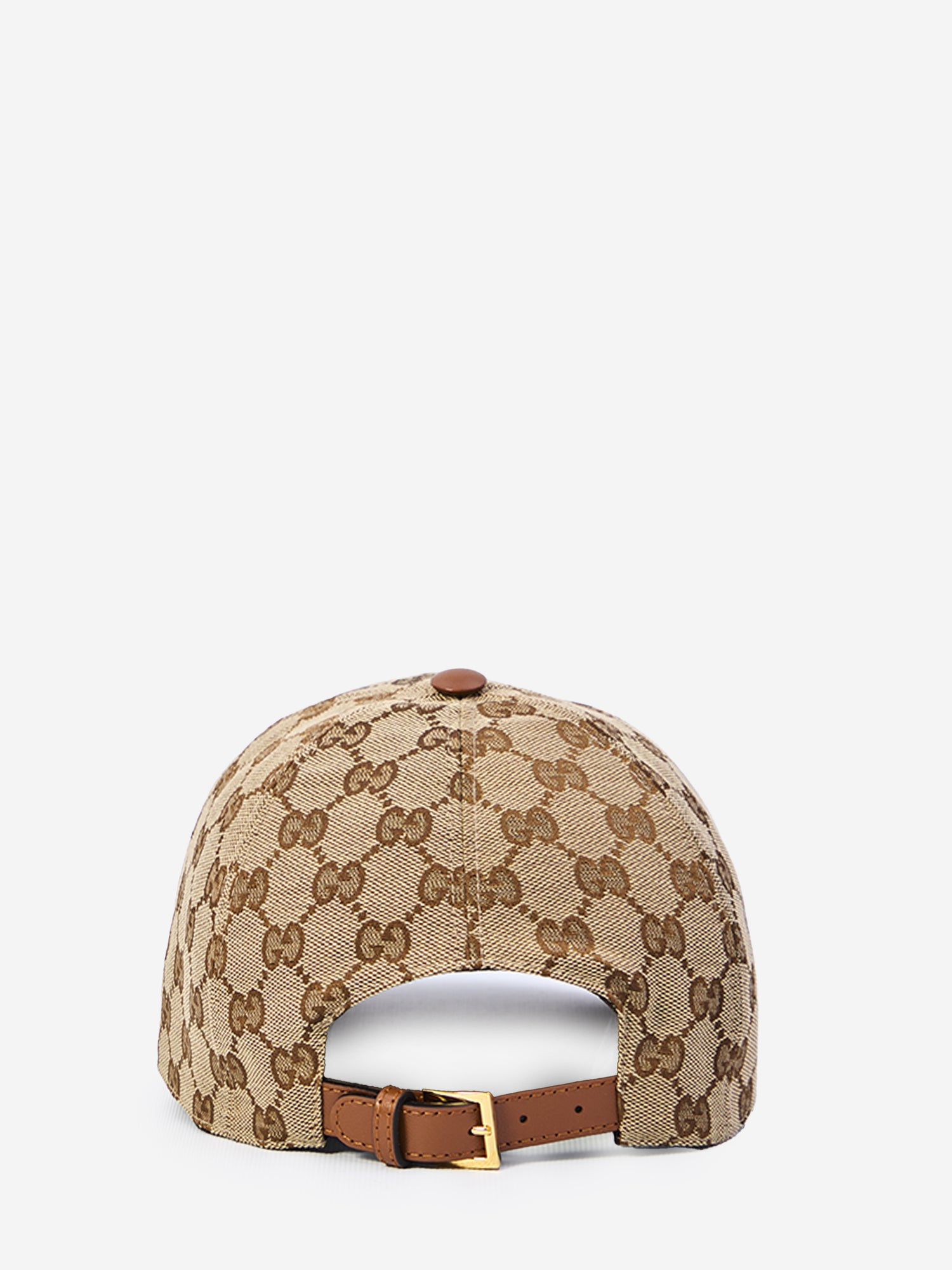 GUCCI S baseball cap with leather visor