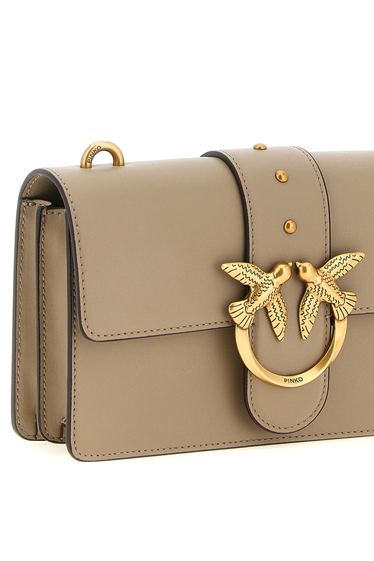 the small love one pinko shoulder bag defines a structured aesthetic through a