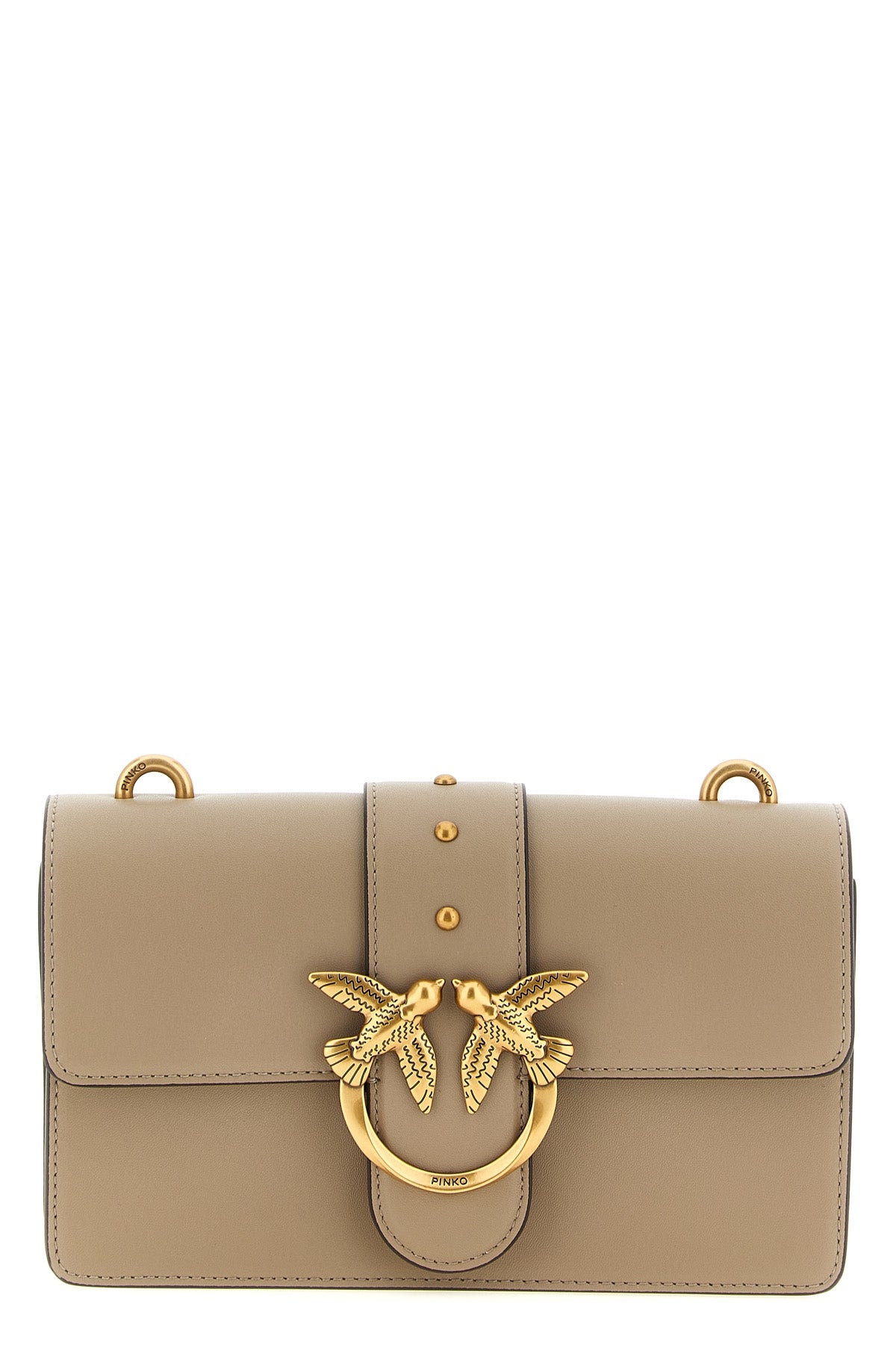 the small love one pinko shoulder bag defines a structured aesthetic through a