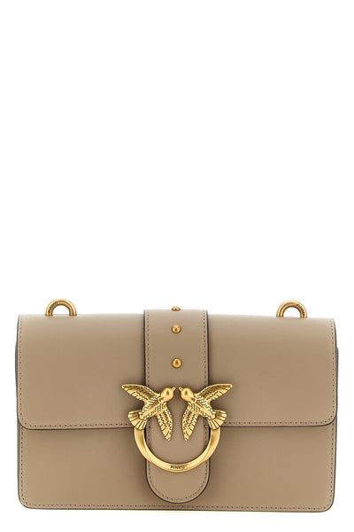 the small love one pinko shoulder bag defines a structured aesthetic through a