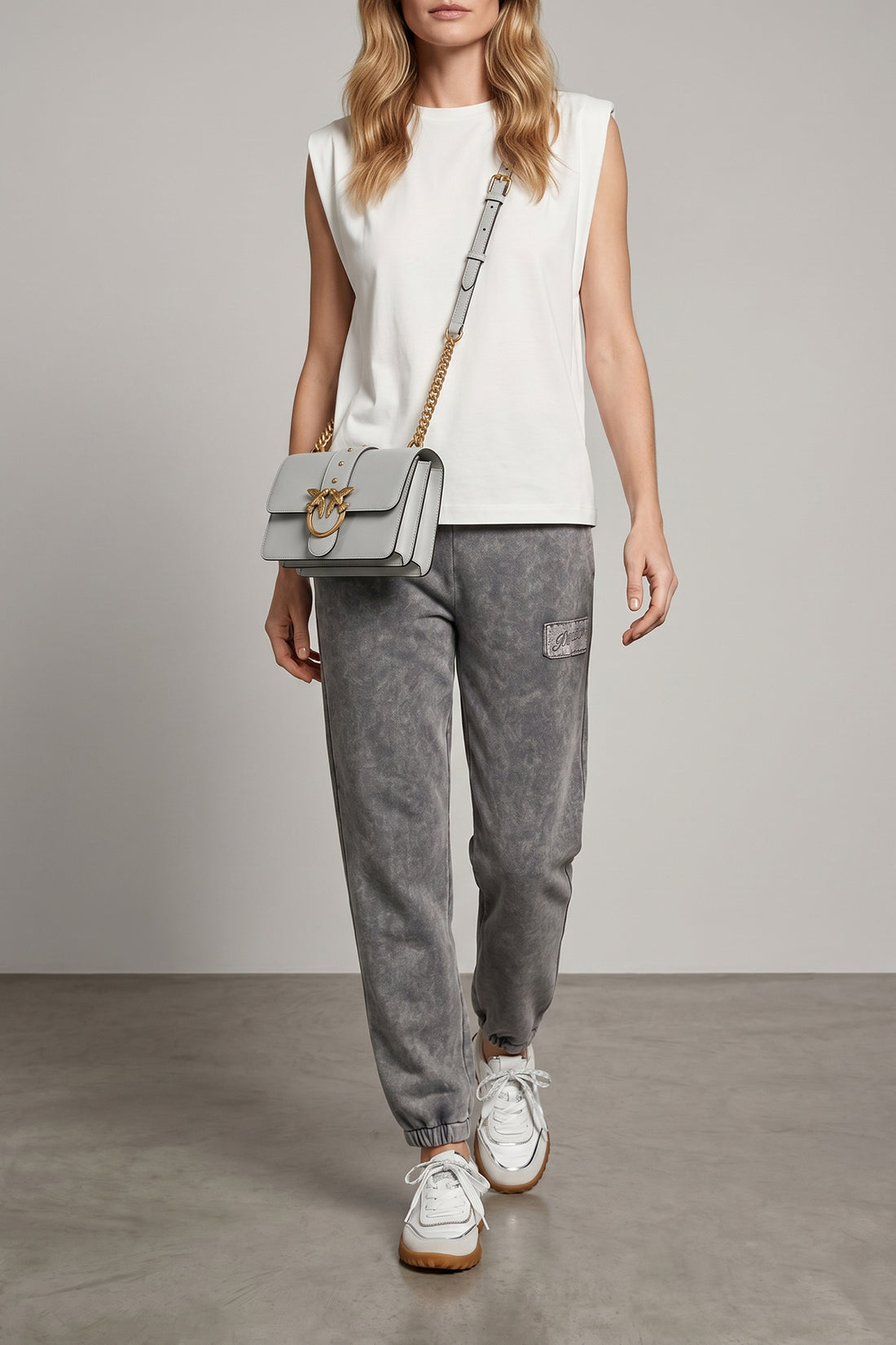 PINKO OS love one mini leather crossbody bag