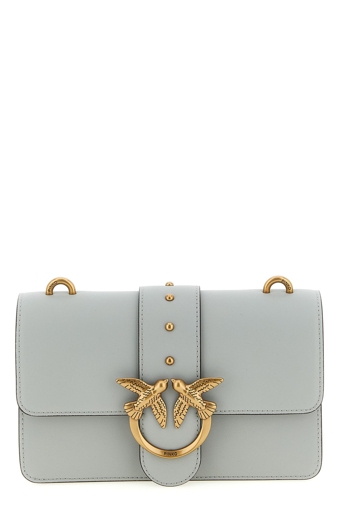 PINKO OS love one mini leather crossbody bag