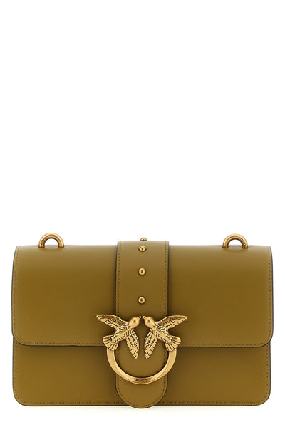 love one mini silk leather crossbody bag