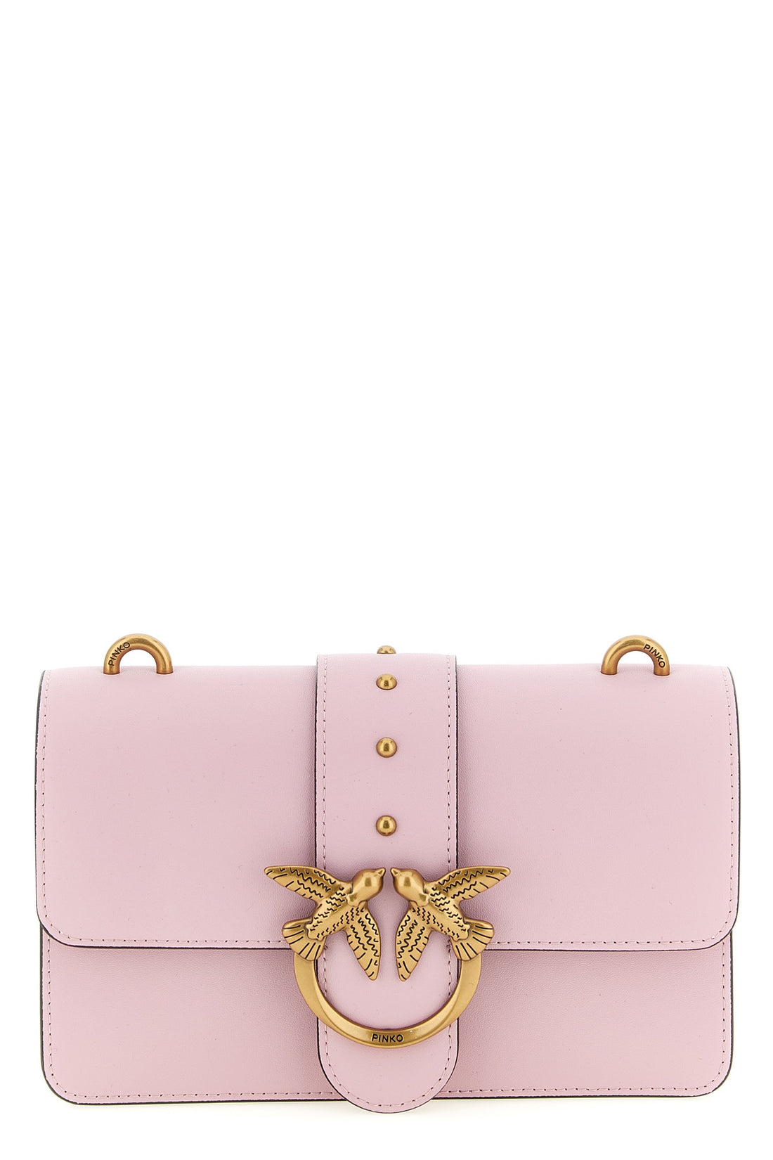 PINKO OS love one mini leather crossbody bag