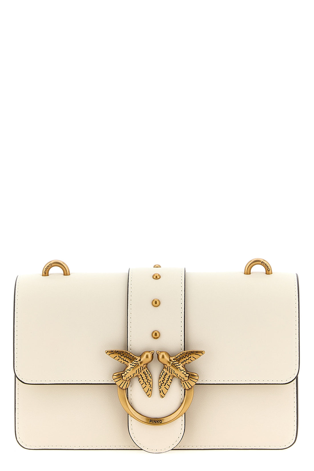 PINKO OS love one mini leather crossbody bag