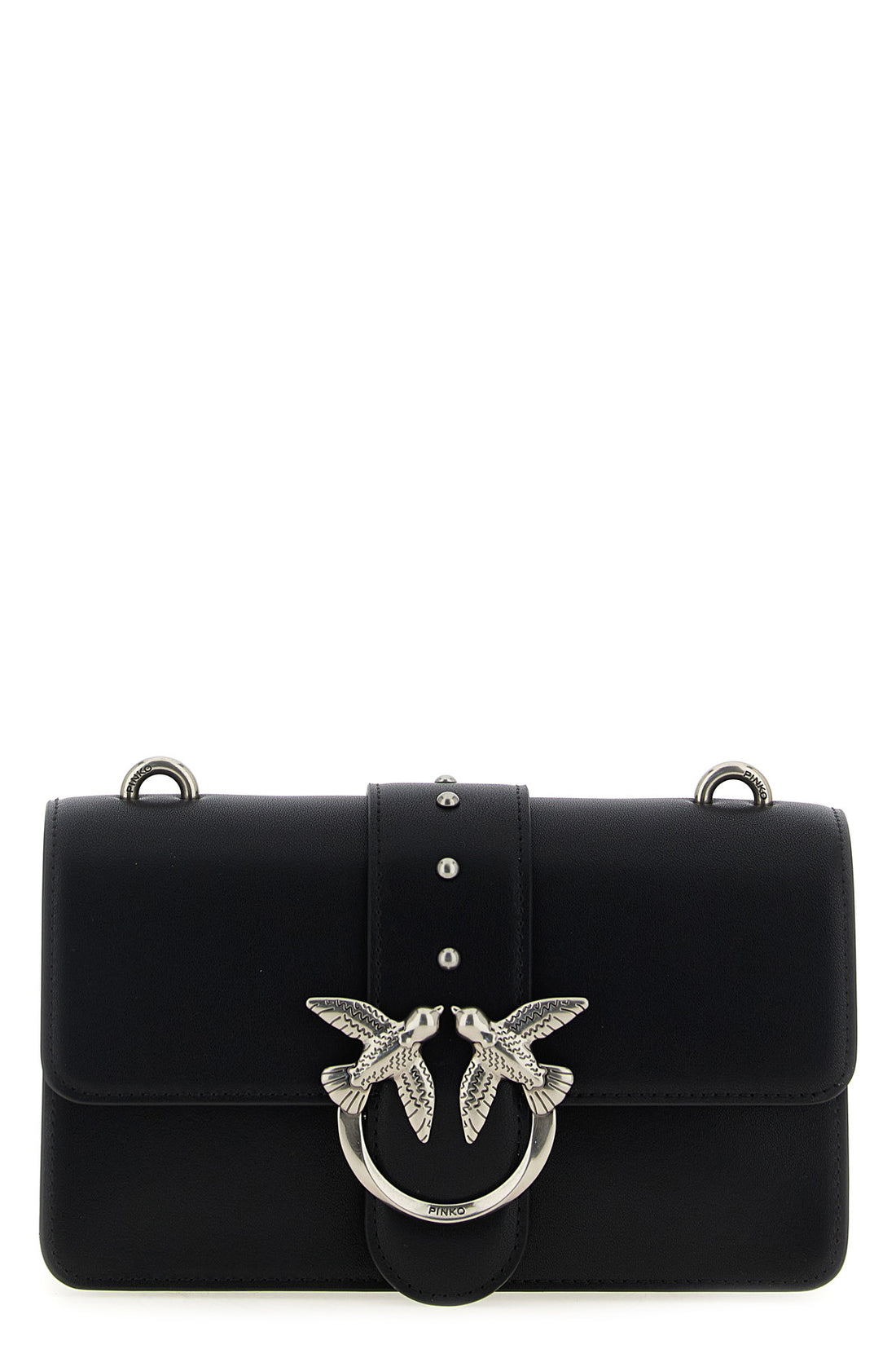 PINKO OS love one mini leather crossbody bag