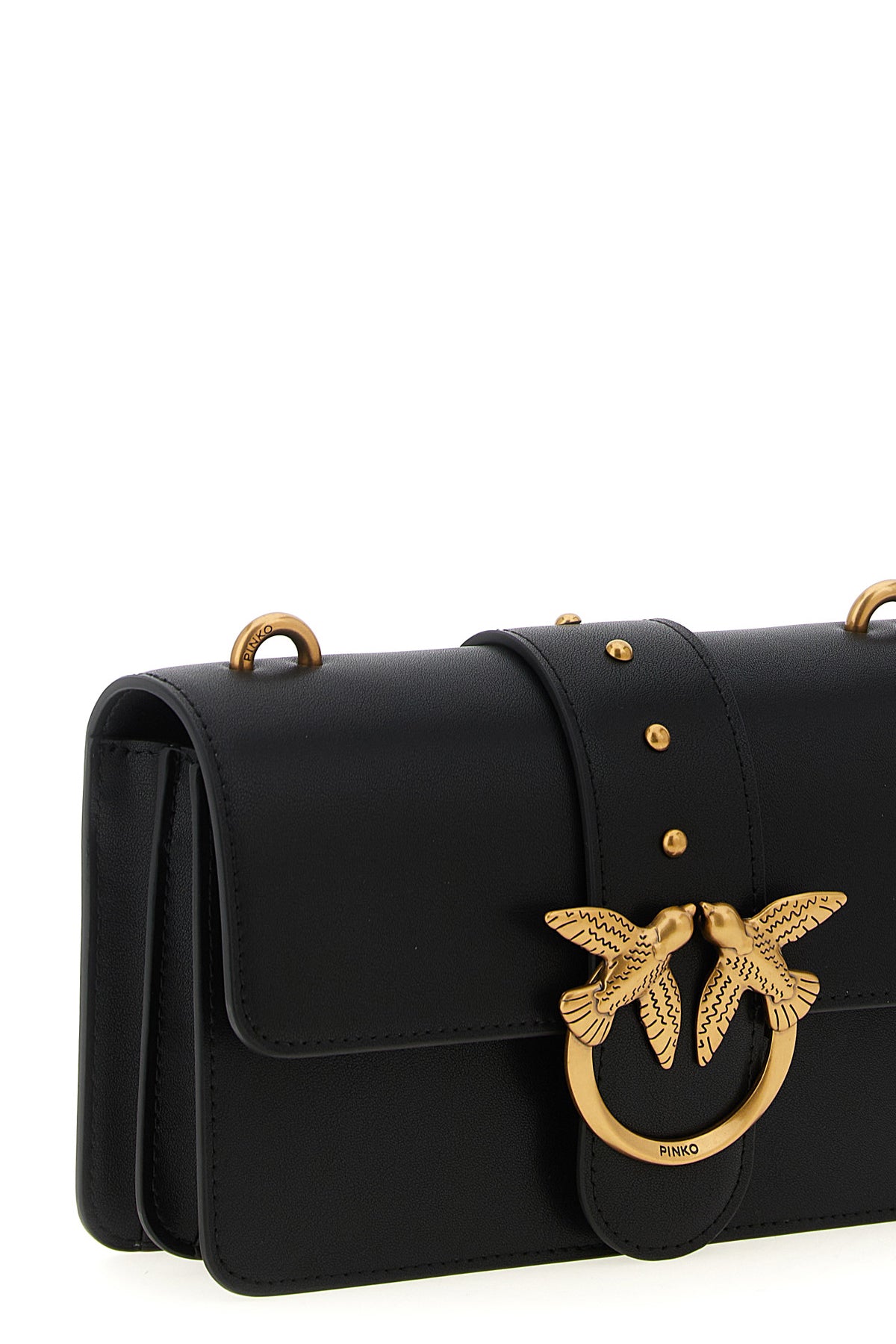love one mini crossbody bag in silk-touch leather
