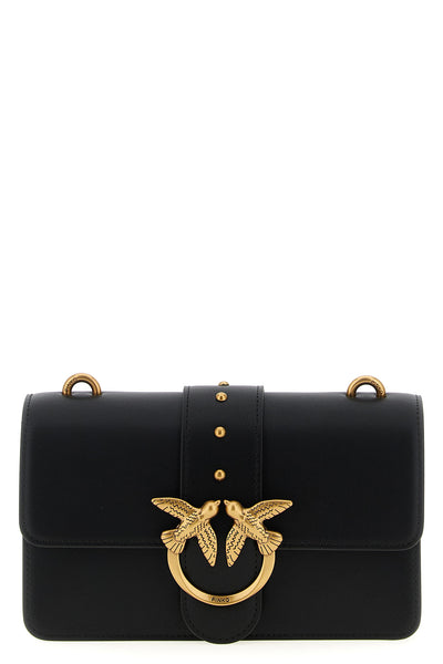 love one mini crossbody bag in silk-touch leather