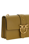 love one classic silk leather crossbody bag