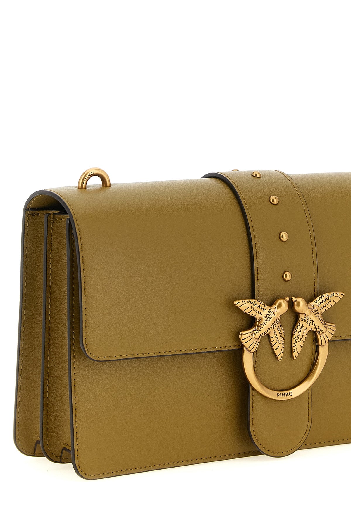 love one classic silk leather crossbody bag
