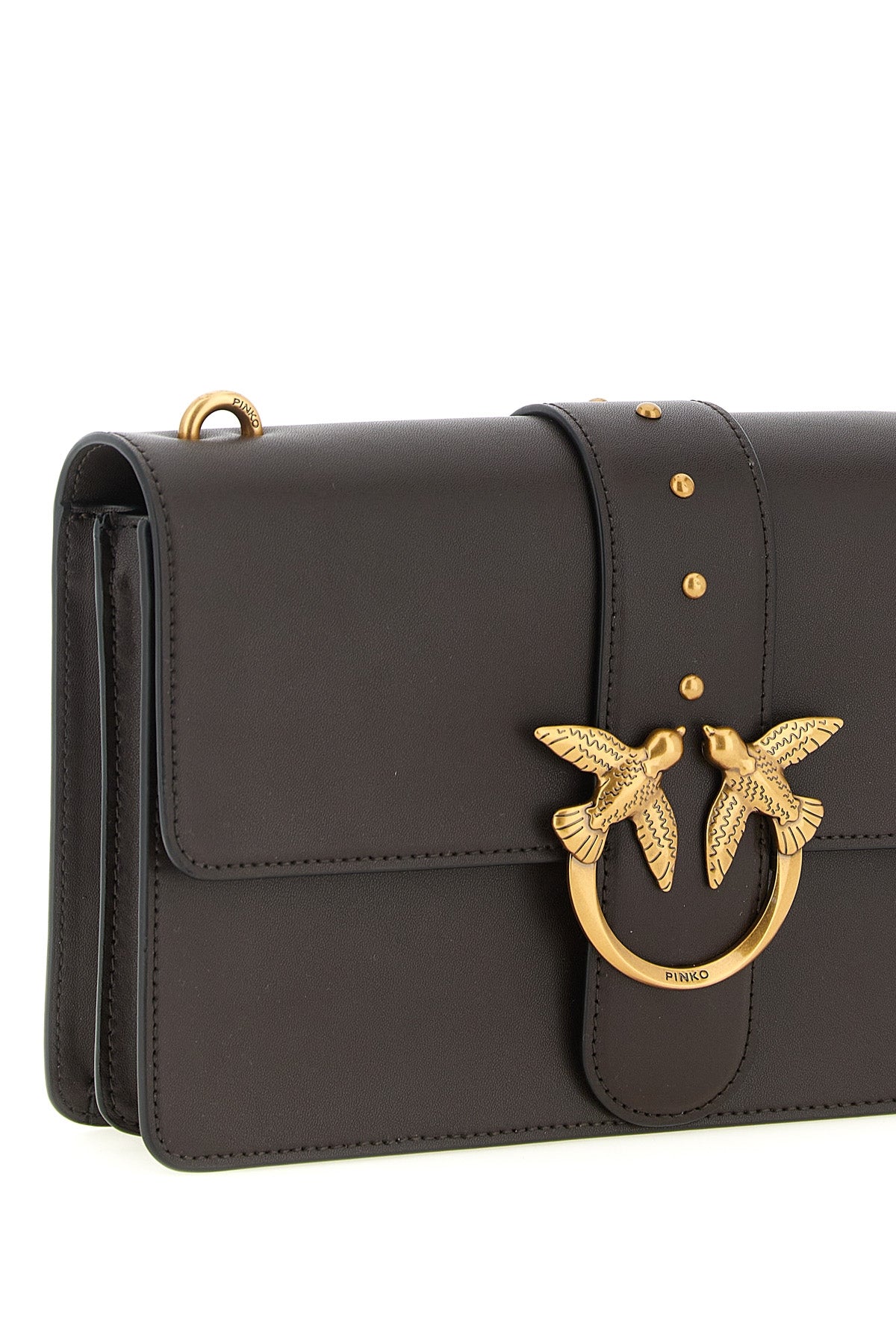 the love one classic pinko crossbody bag stands out for a structured silhouett