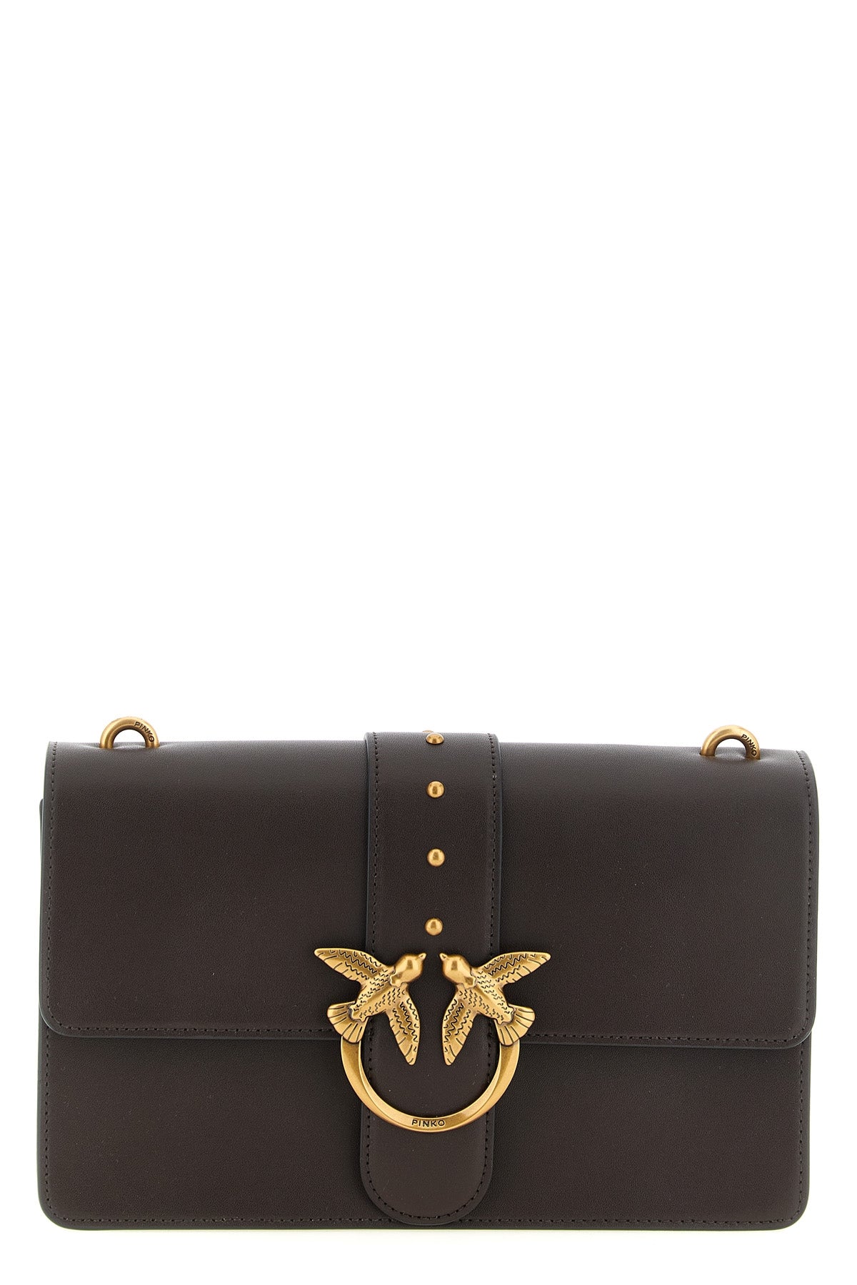 the love one classic pinko crossbody bag stands out for a structured silhouett