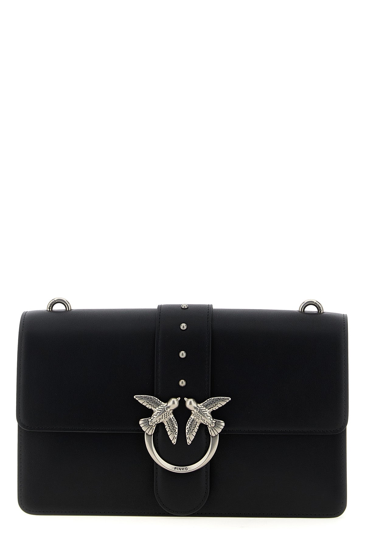 love one classic crossbody bag in silk-touch leather