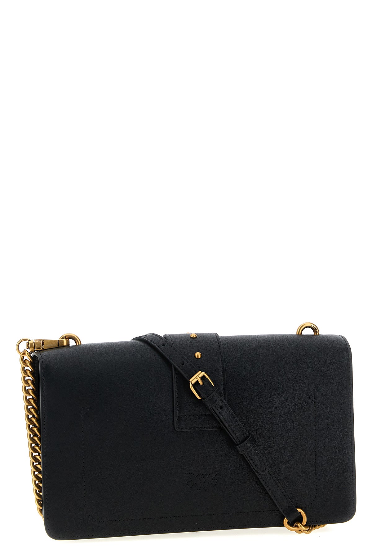 love one classic crossbody bag in silk-touch leather
