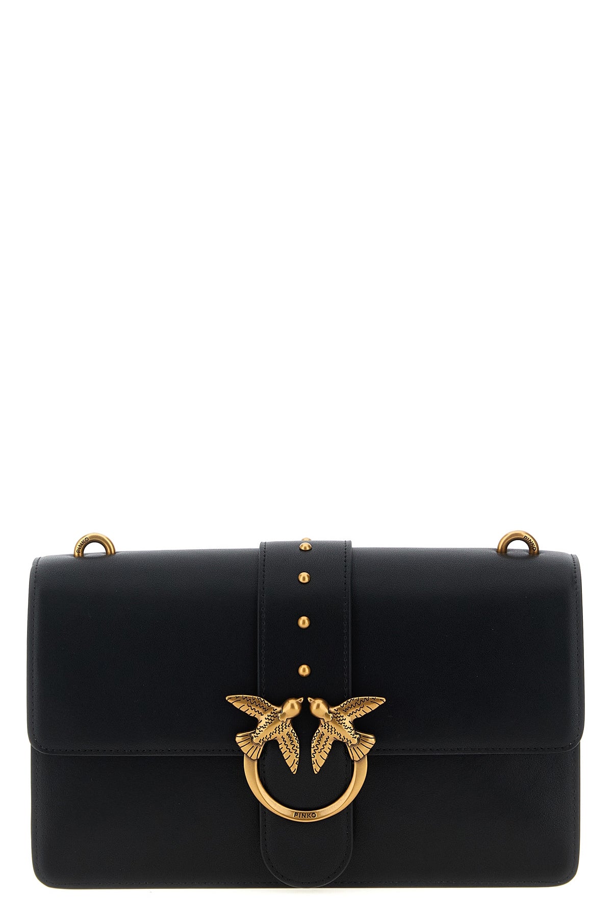 love one classic crossbody bag in silk-touch leather