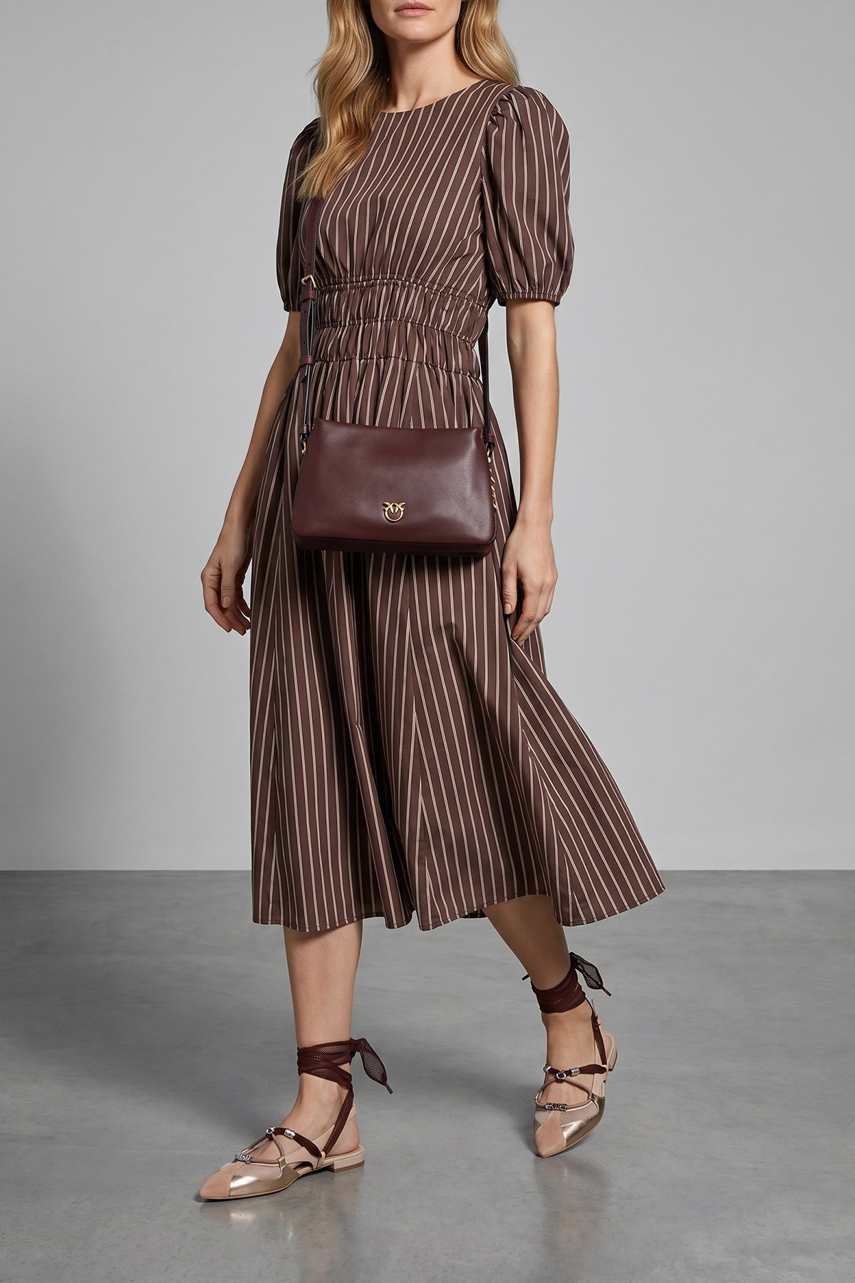 triplet mini crossbody bag in calf leather