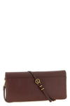 medium love click soft horizontal clutch bag in soft padded leather