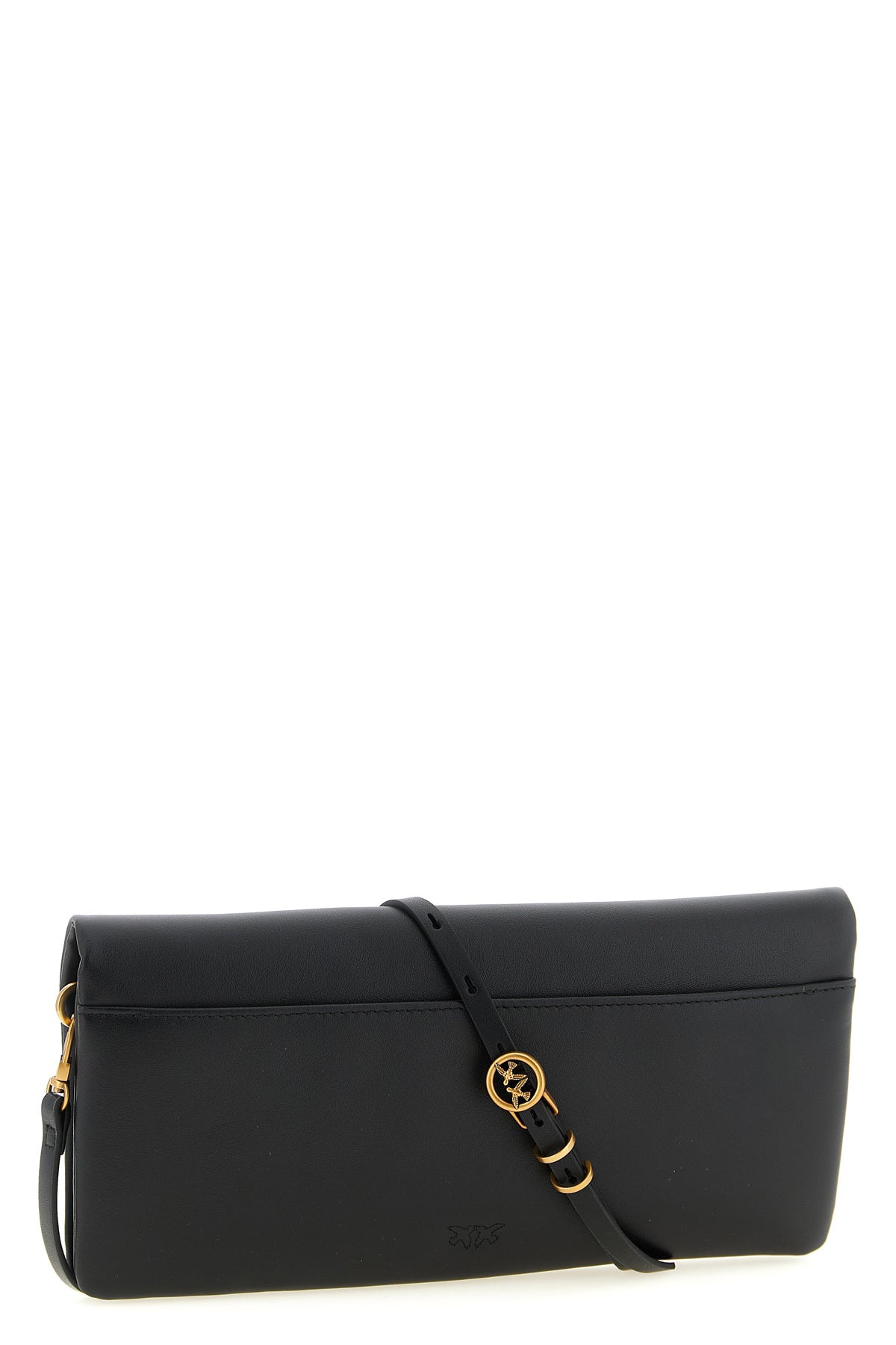 medium love click soft horizontal clutch bag in soft padded leather