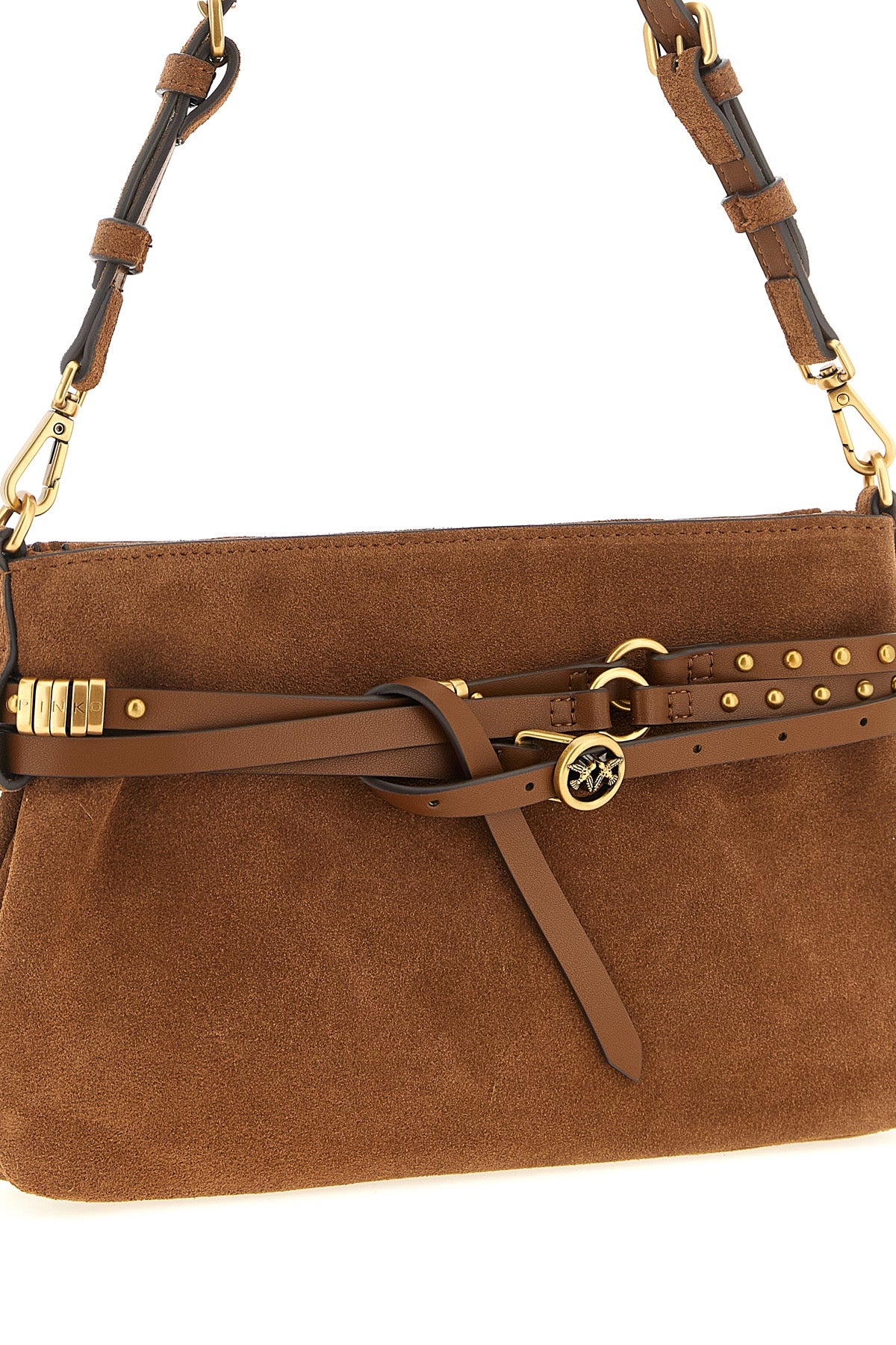 small suede shoulder bag belt mini