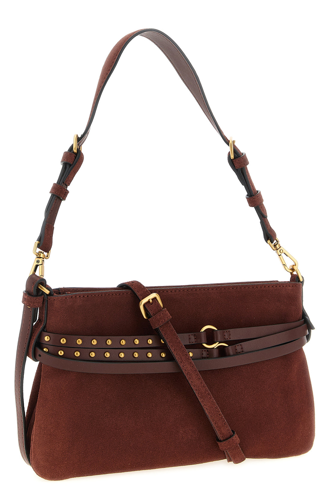PINKO OS small suede shoulder bag belt mini