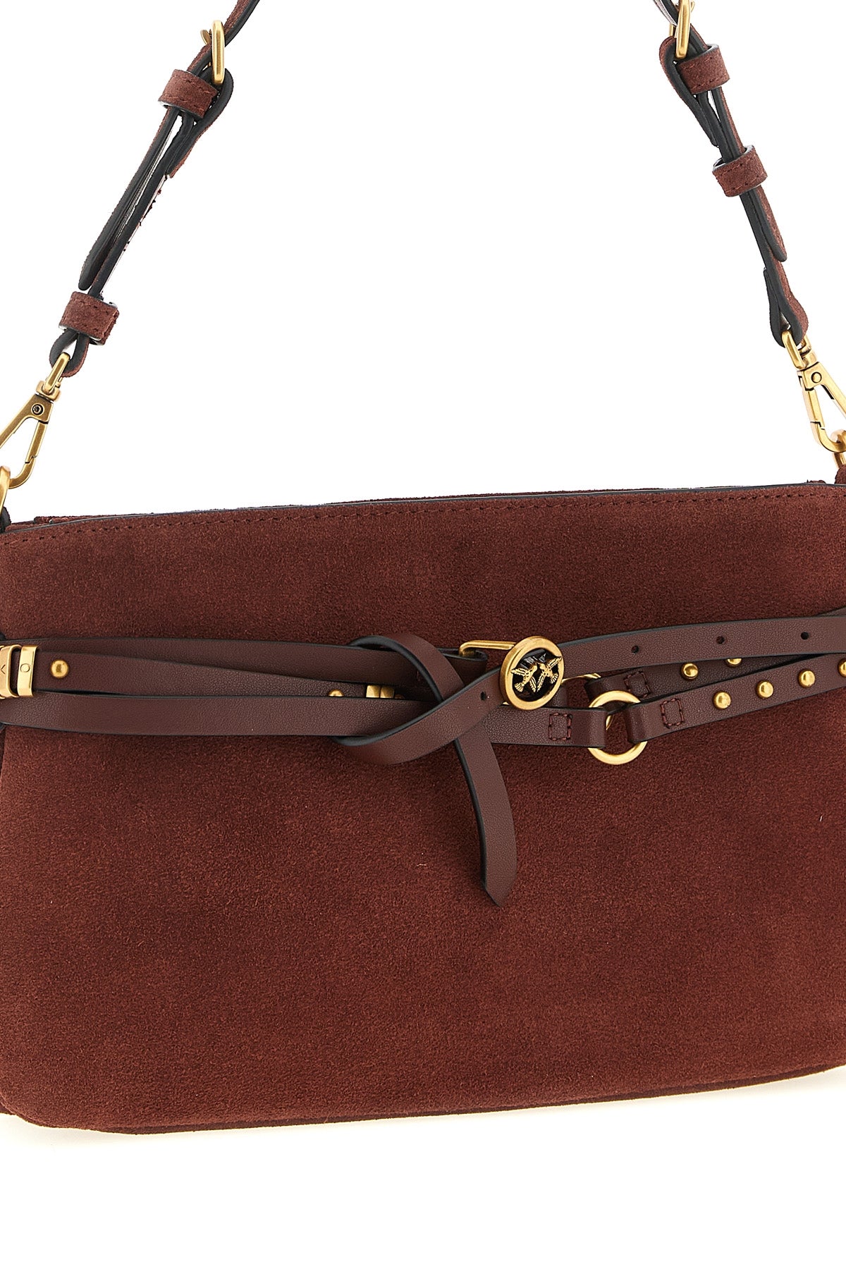 small suede shoulder bag belt mini
