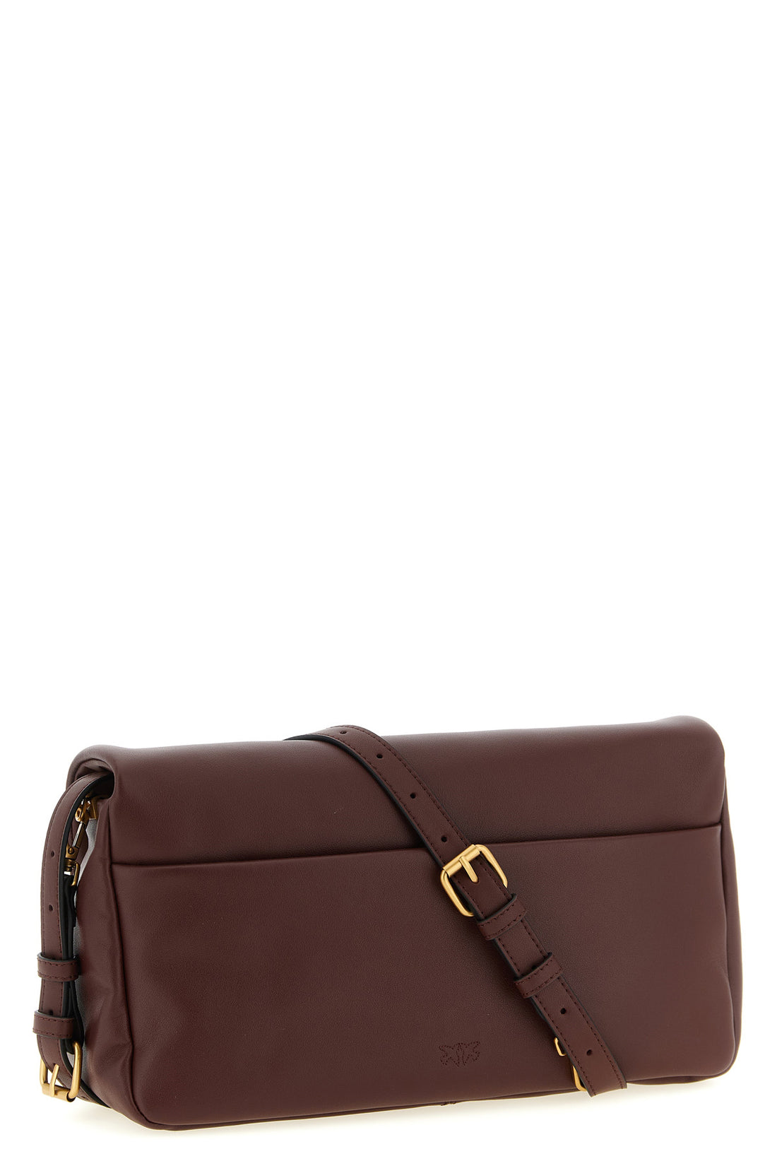 PINKO OS click soft classic soft leather crossbody bag