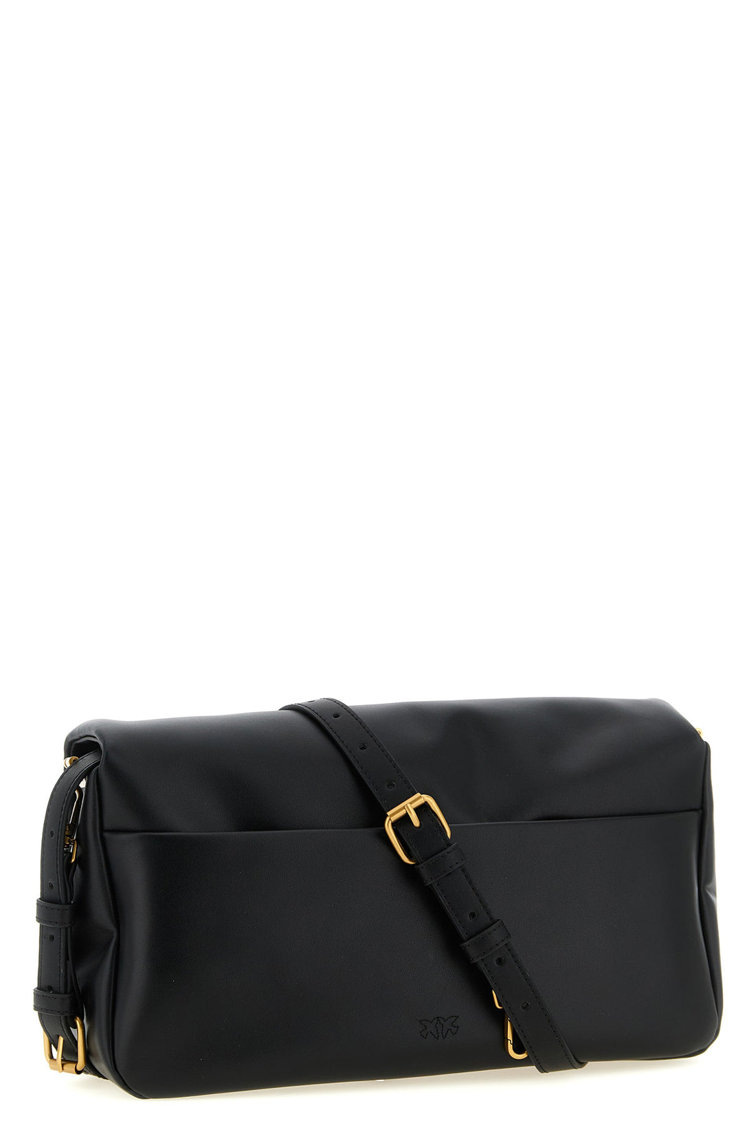 PINKO OS click soft classic soft leather crossbody bag