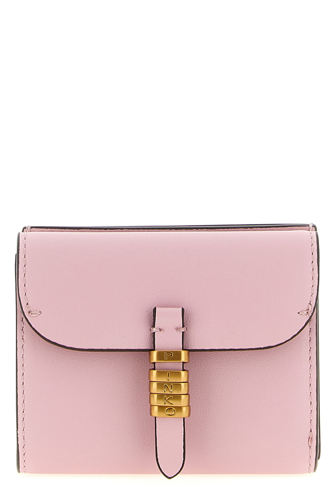 PINKO OS saddle calf leather wallet