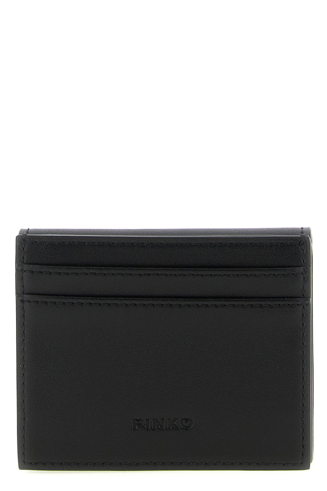 PINKO OS saddle calf leather wallet