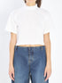 ALAIA 36 cropped t-shirt in cotton jersey
