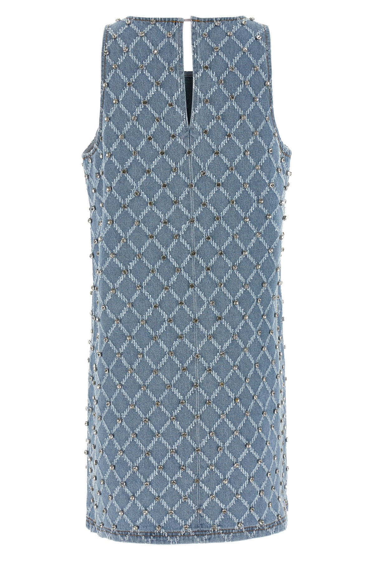 amorino cotton denim mini dress