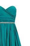 long dattero dress in light and shiny taffeta
