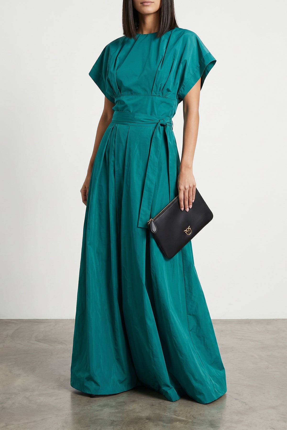 asparago taffeta top