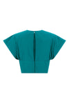 asparago taffeta top
