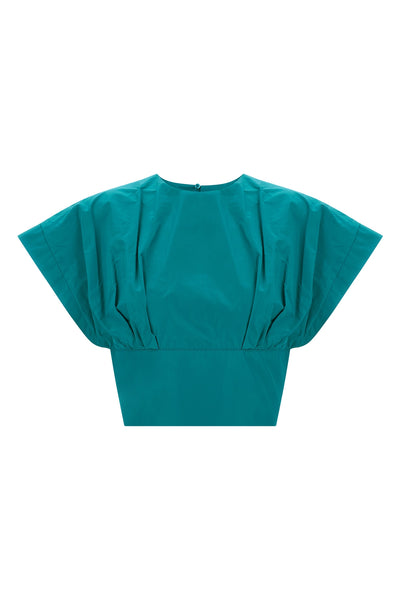 asparago taffeta top